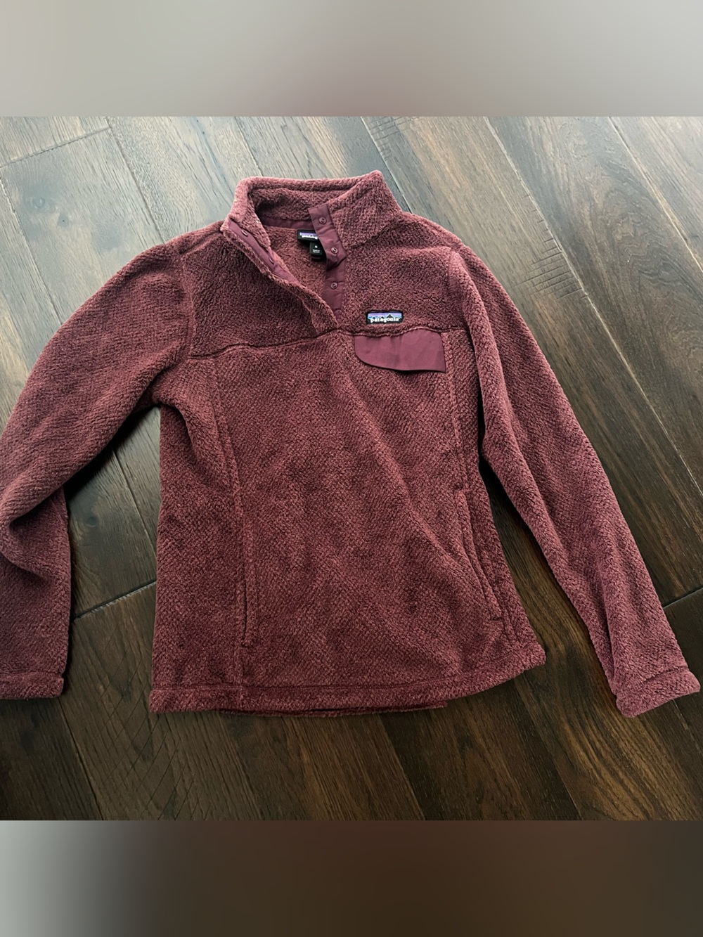 Patagonia Women's retool snapt fleece Pullover in dried vanilla